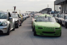 Rows of cars at 24 Hours of Lemons