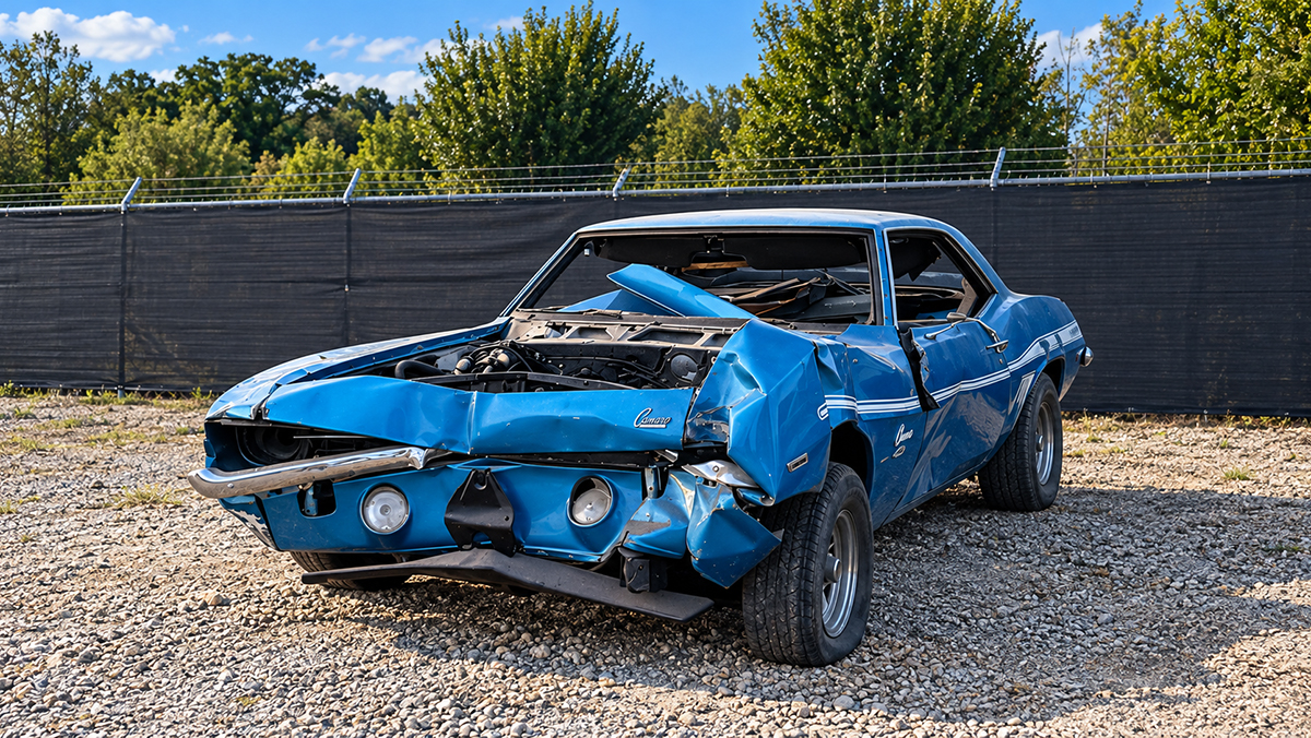 2 Fast 2 Furious wrecked Camaro