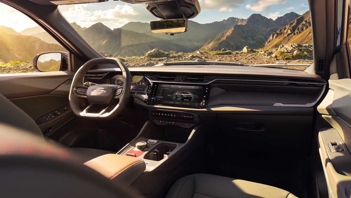 The 2027 Jeep Cherokee Trailhawk’s interior.