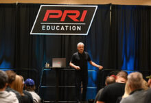 Alex Striler on PRI Show stage