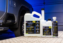 DEFender Family Lifestyle Diamondplate Duramax Garage background