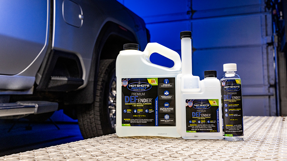 DEFender Family Lifestyle Diamondplate Duramax Garage background