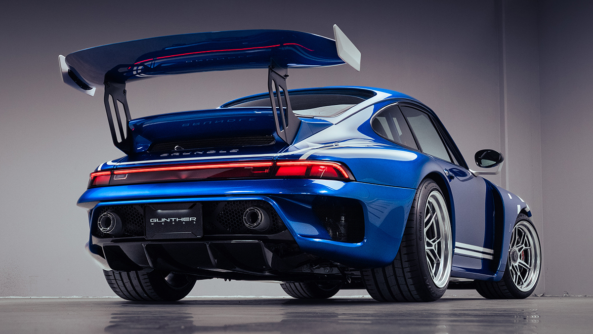 Guntherwerks Turbo Brundle Edition three quarter rear