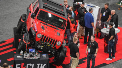 Jeep on display at SEMA Show
