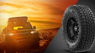 Off-road vehicle driving though mud