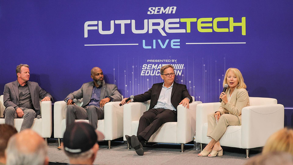 Panel at SEMA FutureTech Live at SEMA Show
