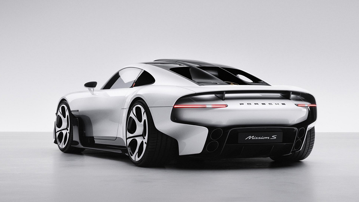 Porsche Mission S three quarter rear