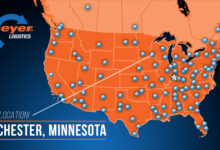 Map of Meyer Logistics cross-dock locations in North America.