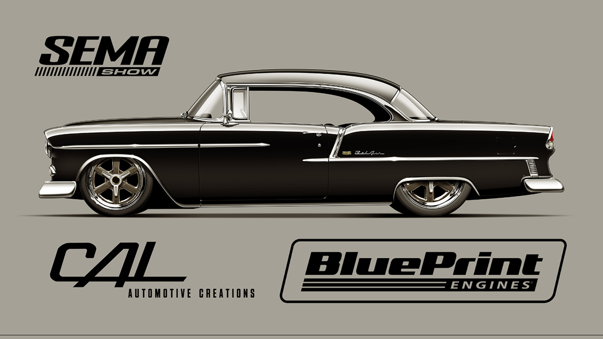 BluePrint Engines promo graphic for SEMA Show