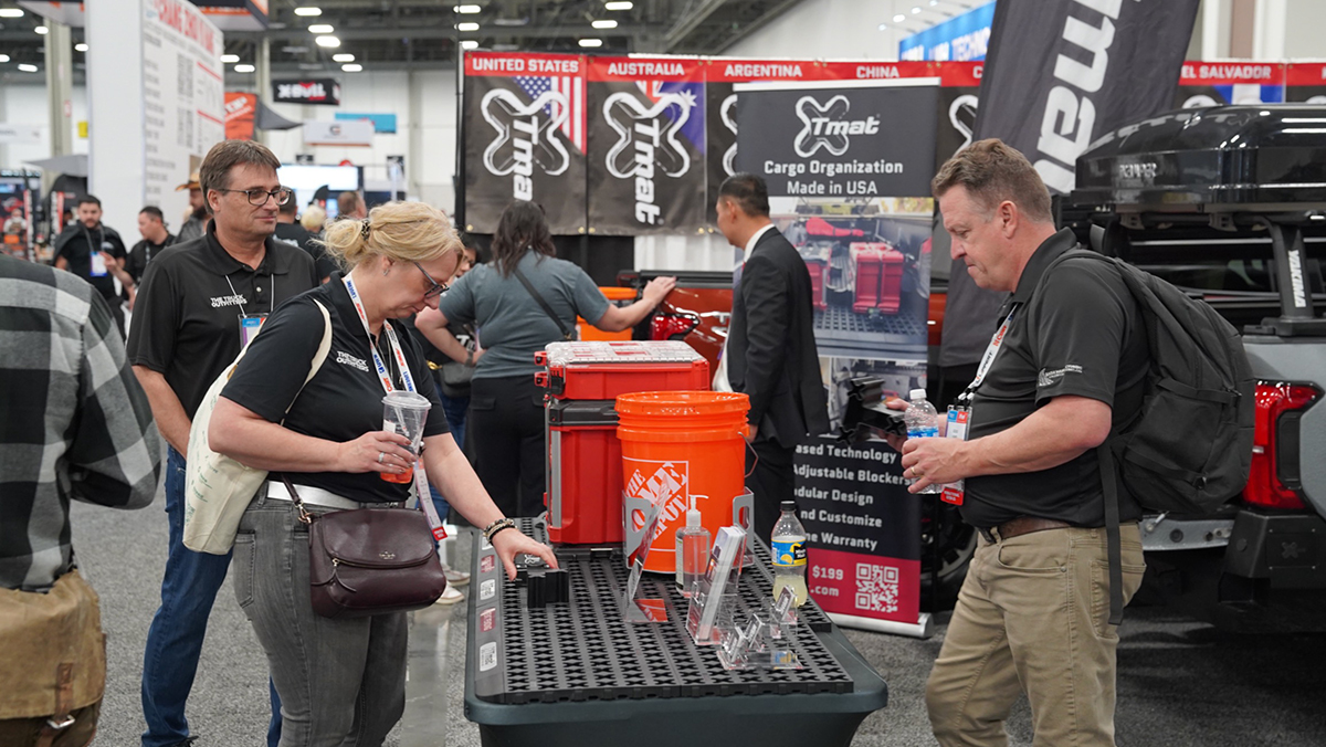 SEMA Visitors TMAT booth