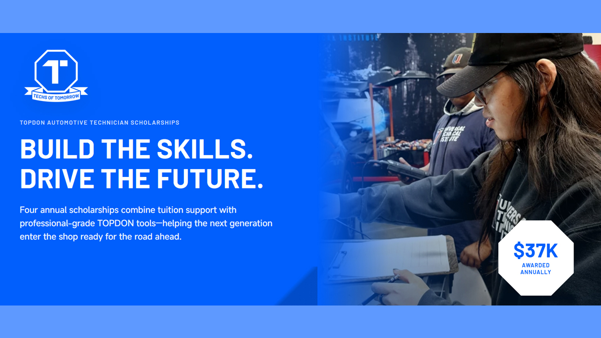 TOPDON Techs of Tomorrow promo graphic