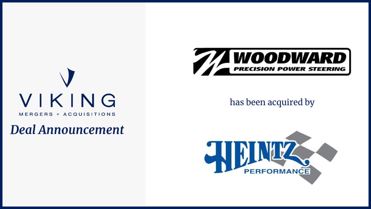 Viking Mergers & Acquisitions, Woodward Machine Corporation and Heintz Performance logos